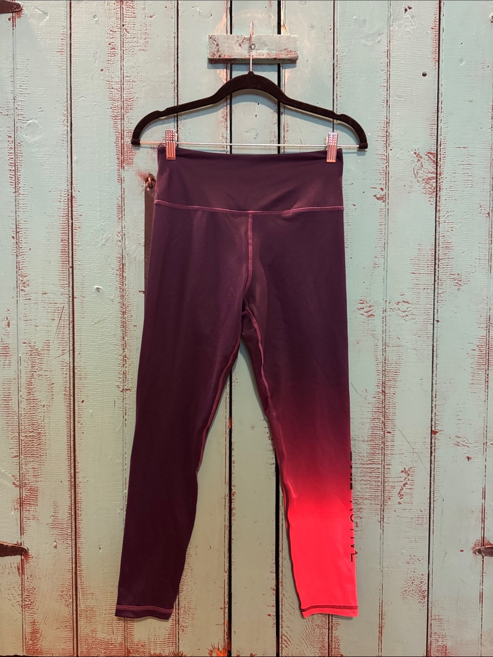 ZYIA Ombre Purple to Hot Pink Leggings
